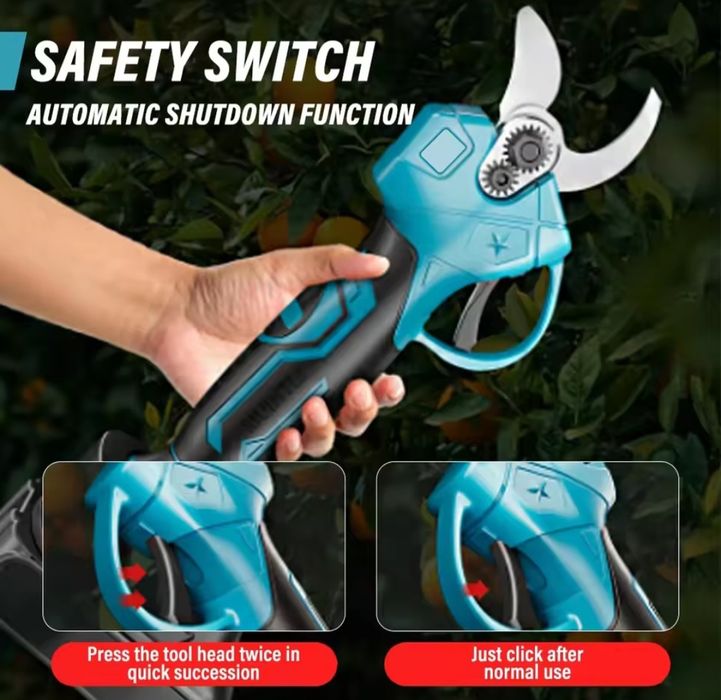 Акумулаторна лозарска ножица, верижен трион телескопичен прът 3в1-48V