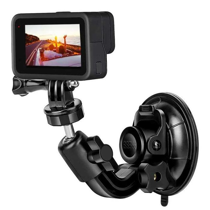 Ventuza auto masina motocicleta pt camera actiune Gopro Hero Insta360