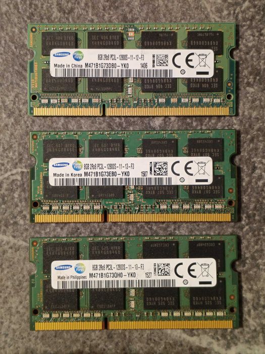 Vand SO-DIMM DDR3L de 8 Gb cu 1600 MHz