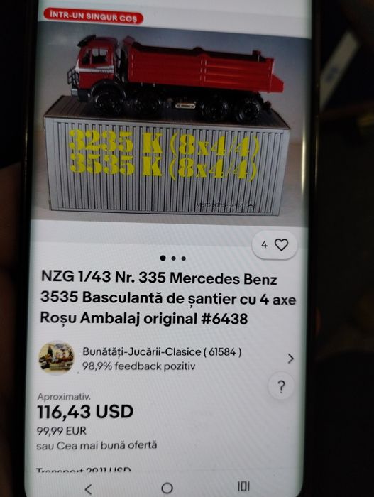 Jucărie Mercedes-Benz 4 Axe