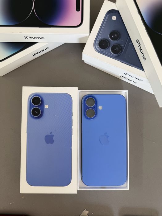 I phone16 .128gb.blue.като нов.пълен комплект