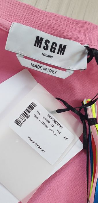 MSGM Milano  Oversize Cotton / XS НОВО! ОРИГИНАЛ! Дамска Tениска!