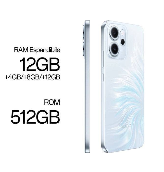 НОВО!!! OPPO Reno14 FS 5G, 12GB, 512GB, Opal Blue