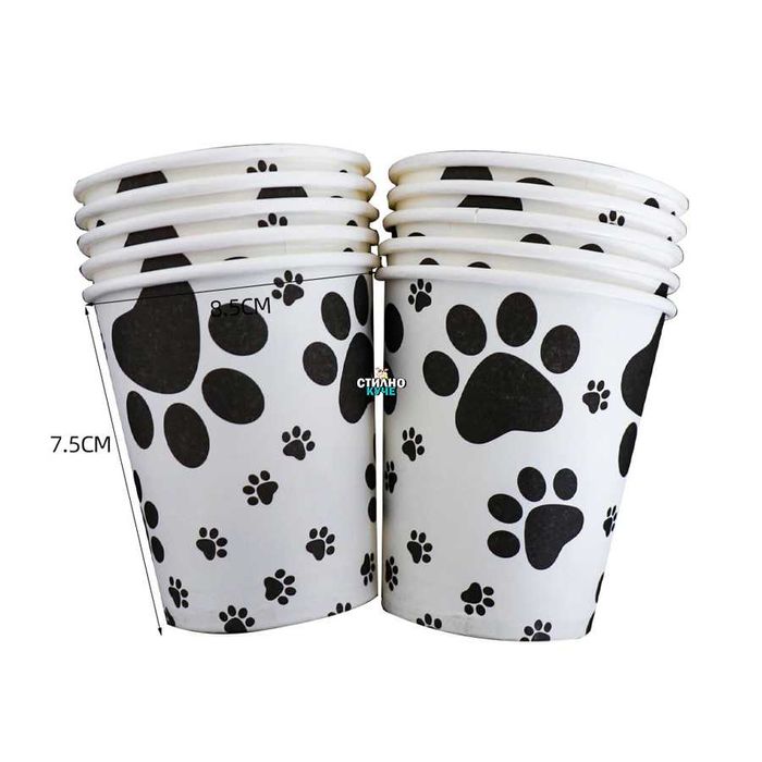 Парти аксесоари за рожден ден на домашен любимец: Чаши, Чинии и др.