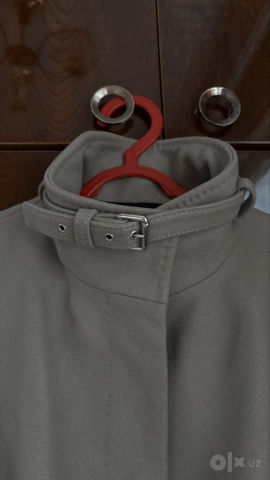 Стильное серое пальто ZARA Woman (Размер M) — новое