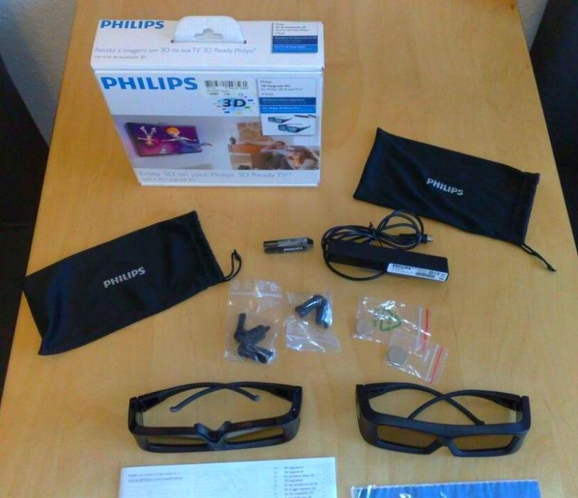 Ochelari 3D-Activ, Philips_PTA02 + Transmiterul în infraroșu.