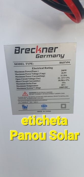 Power Station cu Panou Solar Generator Electric