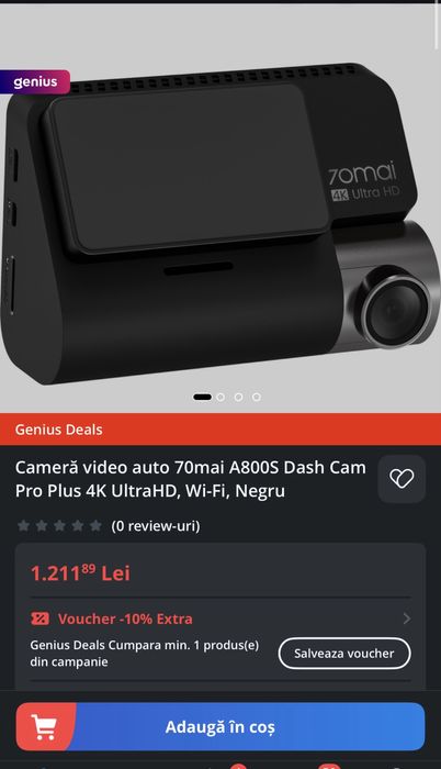 Camera auto 70 mai A800