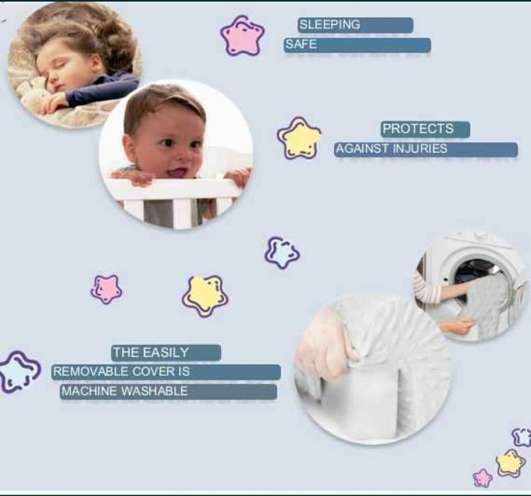 Protecție moale pt marginile pătuțului