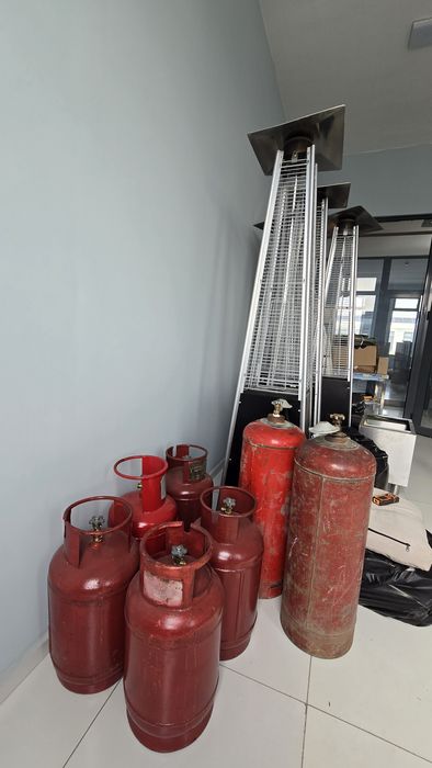 Газовый уличный обогреватель “Пирамида” (премиум террасный камин)