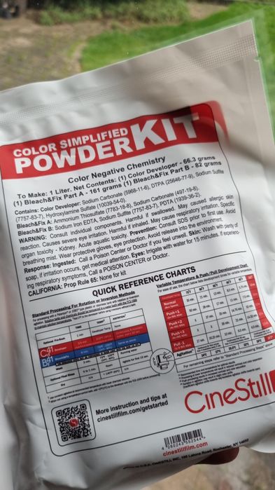 CineStill Cs41 Color Simplified - kit solid developare film