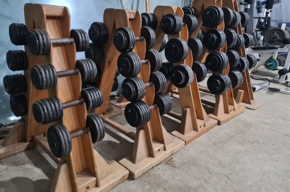 Профессиональный набор гантелей комплект