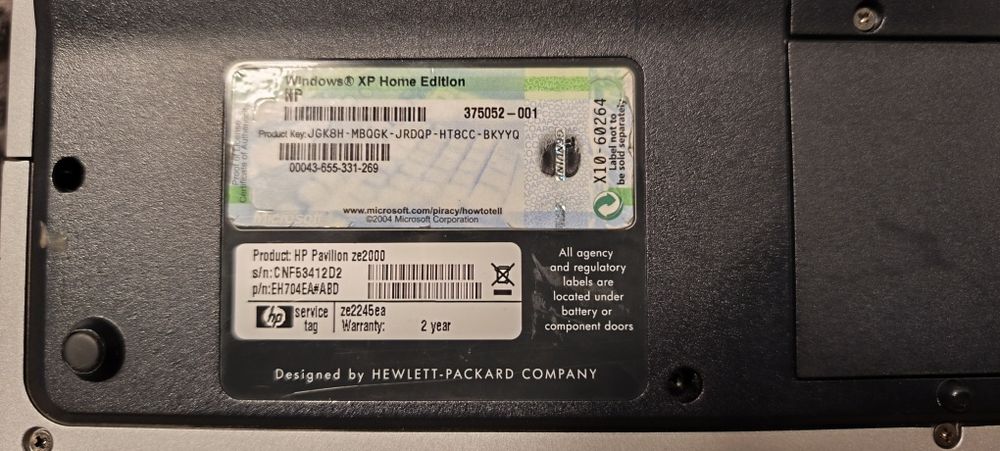Laptop Hp Ze 2000