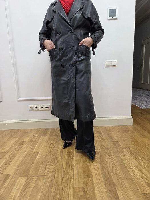 Кожаный плащ турецкого качества