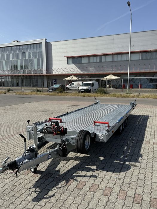 Remorcă Martz 3,5 T 6 metri 3 axe roti 10’