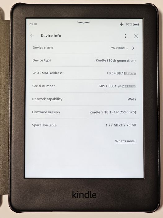 Kindle 10, 6” eBook Reader – stare foarte bună