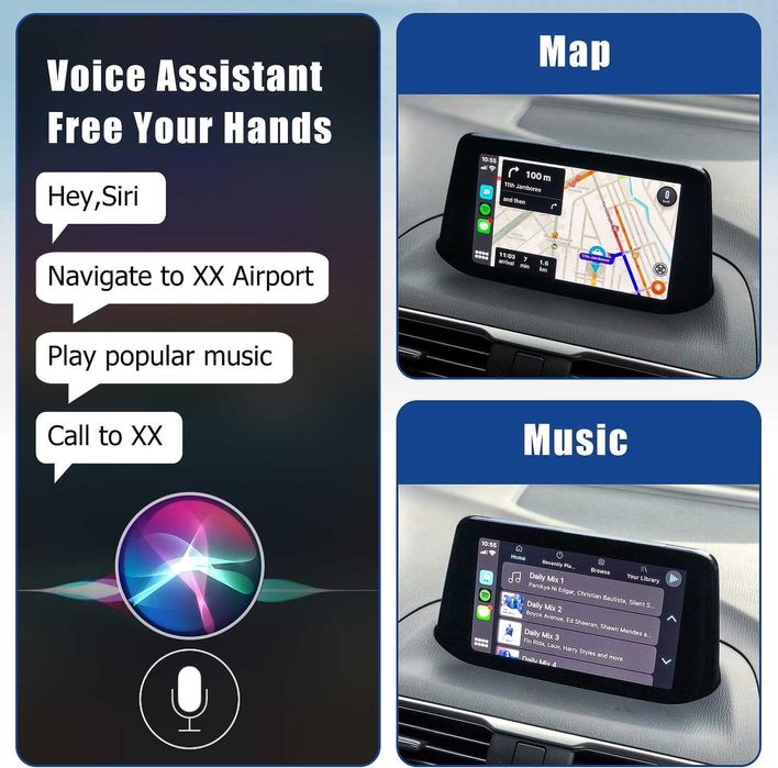 Безжичен Apple Carplay /Android Auto за Mazda  2/3/6/CX3/CX5/CX9/MX5 2014-2021