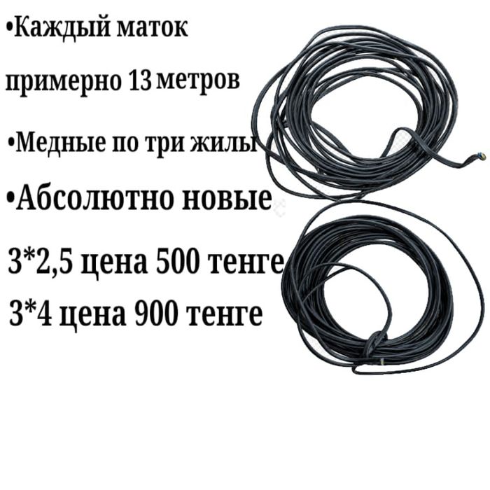 Продам кабеля медные