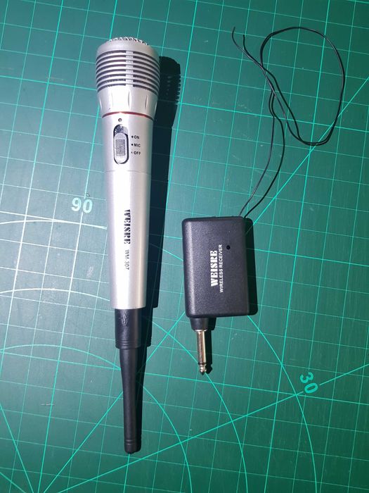 Sistem de microfon 2-în-1 (cu fir și wireless)