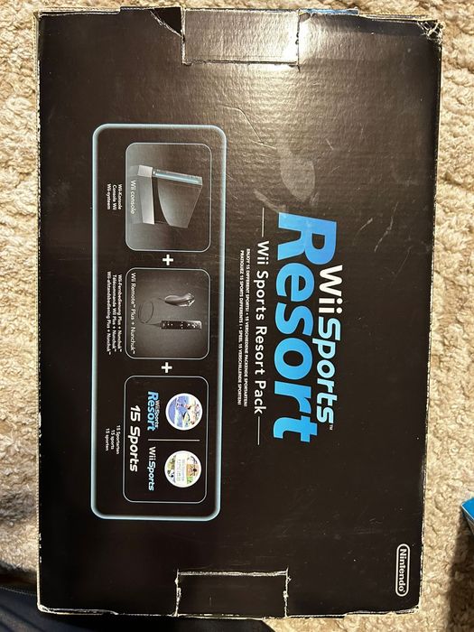 Consolă Nintendo Wii Sports Resort Black Edition + Set Complet