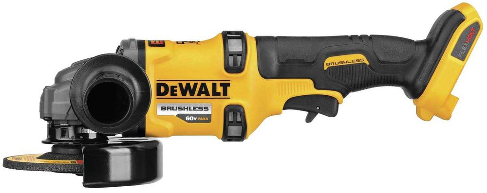 Аккумуляторная болгарка DeWalt DCG418B FLEXVOLT 60V MAX 4-1/2 - 6"
