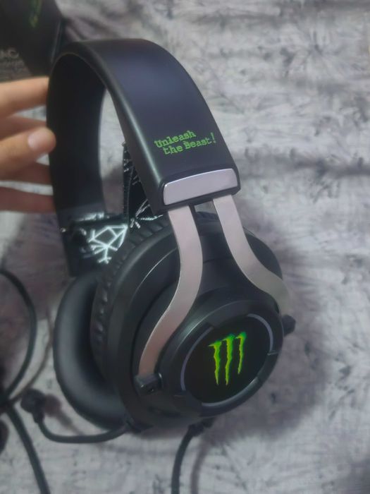 Gaming headset слушалки Monster energy