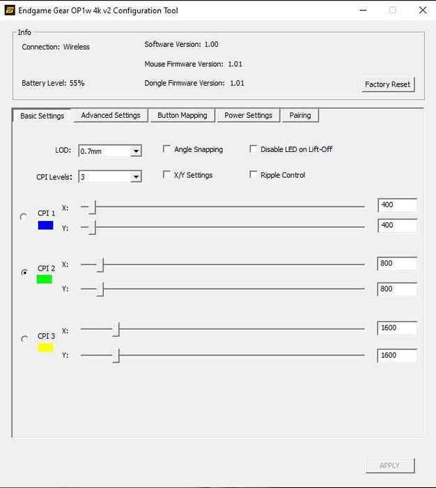 Mouse Endgame Gear OP1w 4k v2
