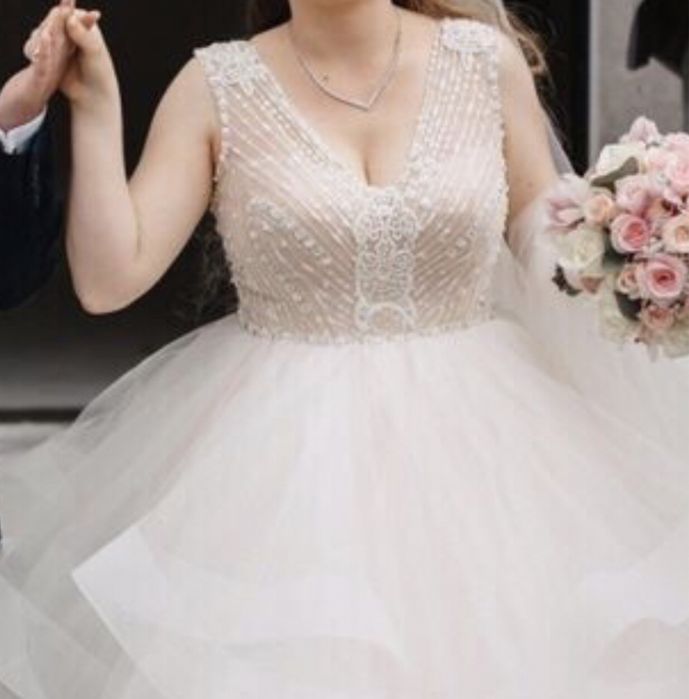 Vand rochie de mireasa! purtata o singura data