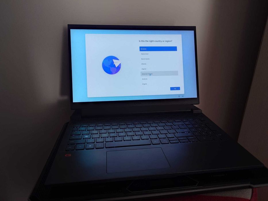 Laptop Gaming Dell G15(5511) 15.6'' FHD 165Hz, Intel i7-11800H, 16GB, 1TB SSD, GeForce RTX3060, Win 10 Home, Dark Shadow Grey