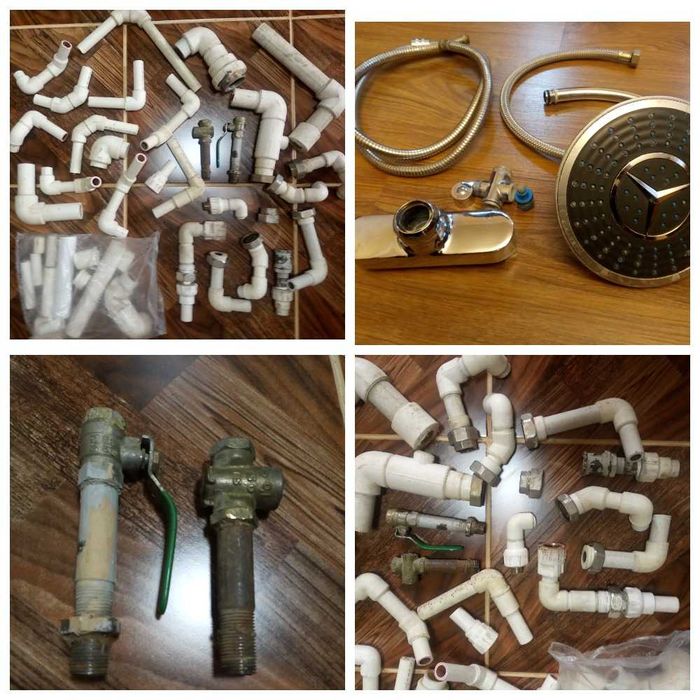 Запчасти Б/У американки,углы повороты, газкраны.Цена за все 80 тыс