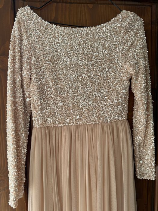 Rochie de ocazie cu paiete roz