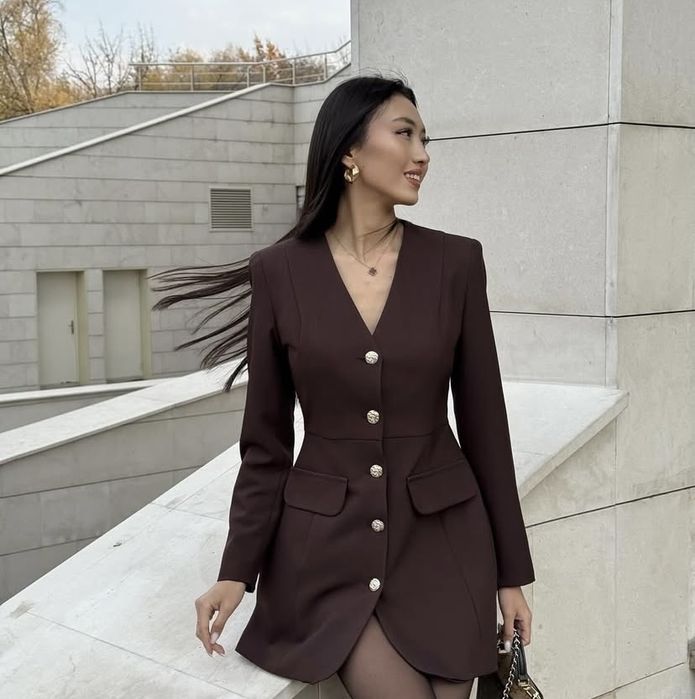 Коричневое платье из Турции