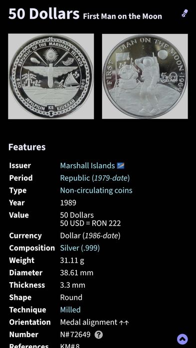 Monede argint 1 oz