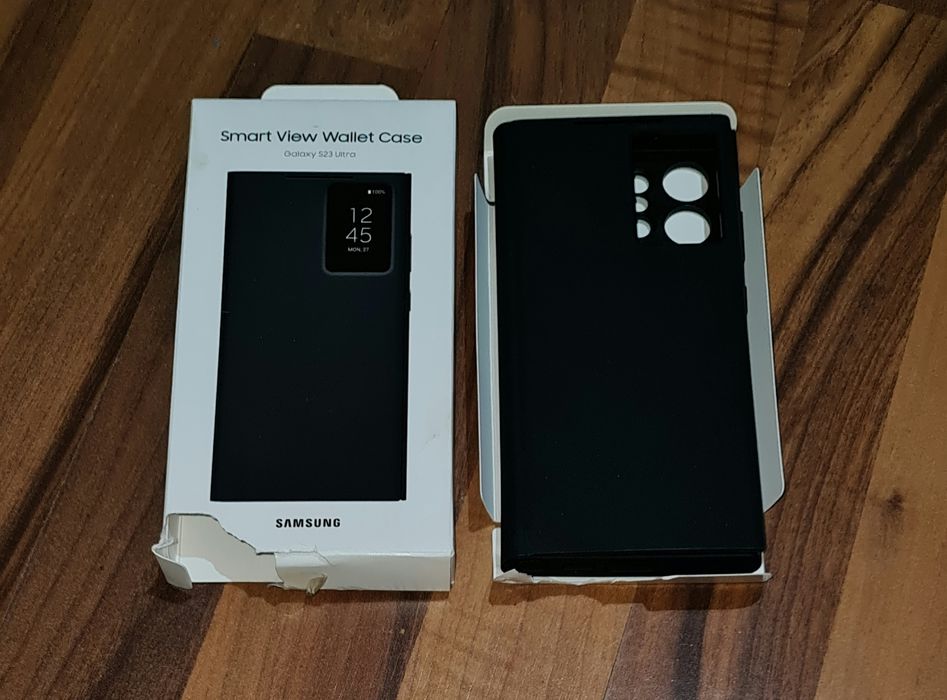 Husa flip activa originala Samsung Smart View Wallet Case S23 Ultra 5G