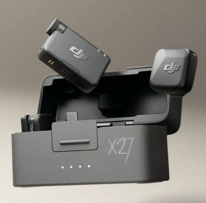 Микрофон DJI Mic Mini(2TX + 1RX + Charging Case) черный