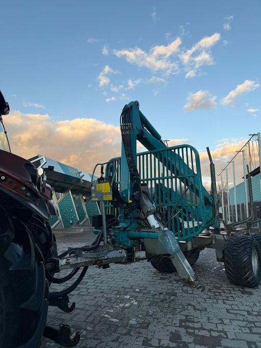 Vand ansamblu tractor si remorca forestiera