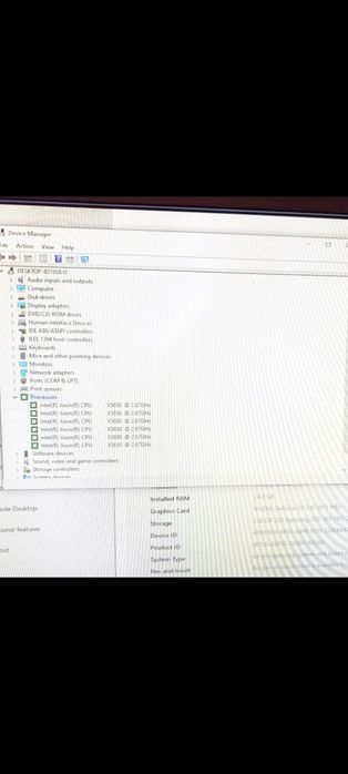 Workstation Dell T7500 Intel xeon hexacore 2,67 Ghz/24 Gb ram,SSD 500G