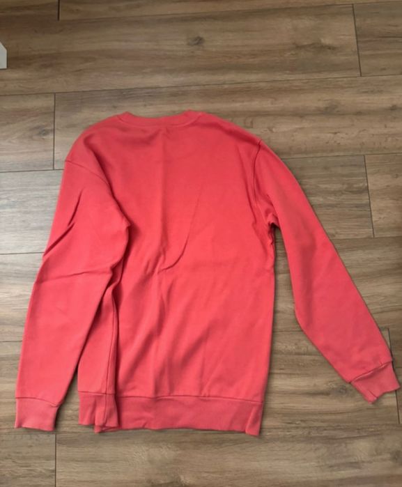 Hanorac Zara fără glugă, bărbați, culoare roșu corai, mărimea M