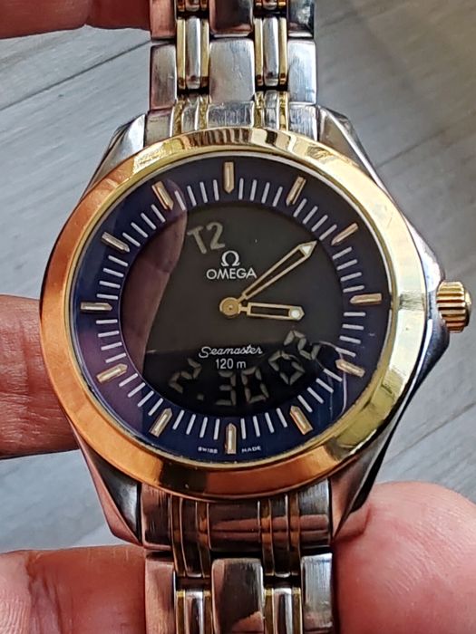 Ceas Omega Seamaster 120 Analogic Digital Aur-Otel
