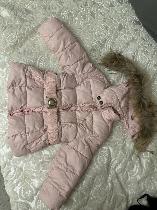 куртка зимняя розовая