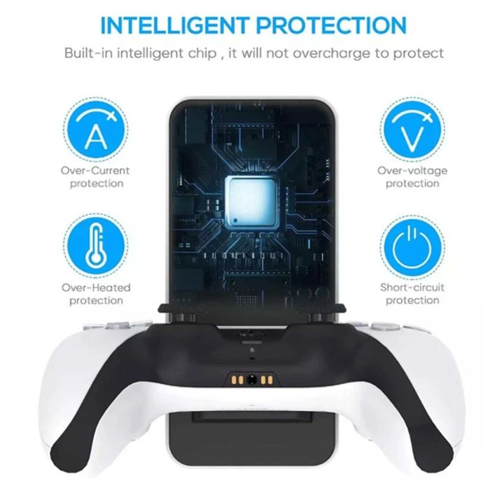 Докинг станция DOBE с 2 зарядни устройства за контролер PlayStation 5