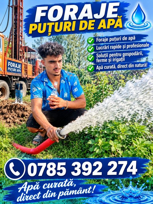 Foraje puțuri apă