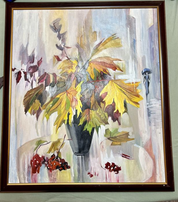 Натюрморт- платно масло