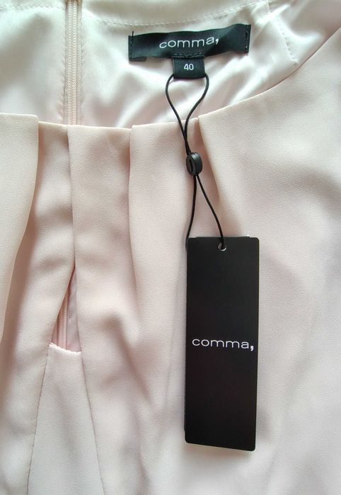 Официална лятна рокля  с колан Comma