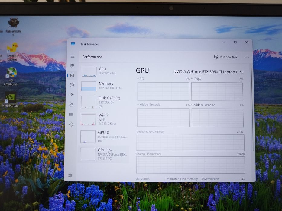 Laptop Gaming Hp i5-11300H, RTX 3050Ti, 16 GB RAM, SSD 512 GB