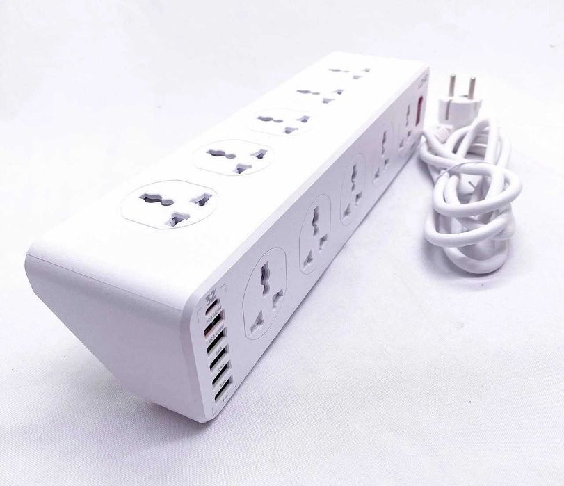 16 in 1 Сетевой фильтр LDNIO SC10610 — 10 розеток + 6 USB. Есть достав