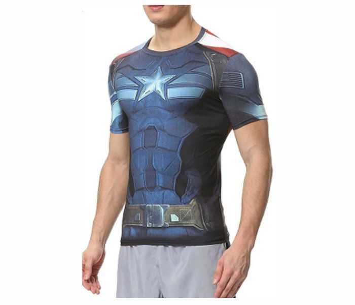 Under Armour Marvel Captain America compression Heatgear тениска М