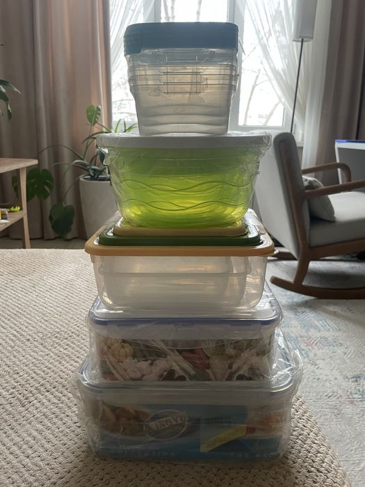 Ланч боксы пластиковые контейнеры для еды