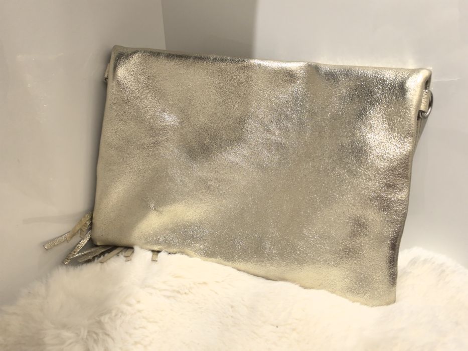 Чанта за повод златна и сребърна