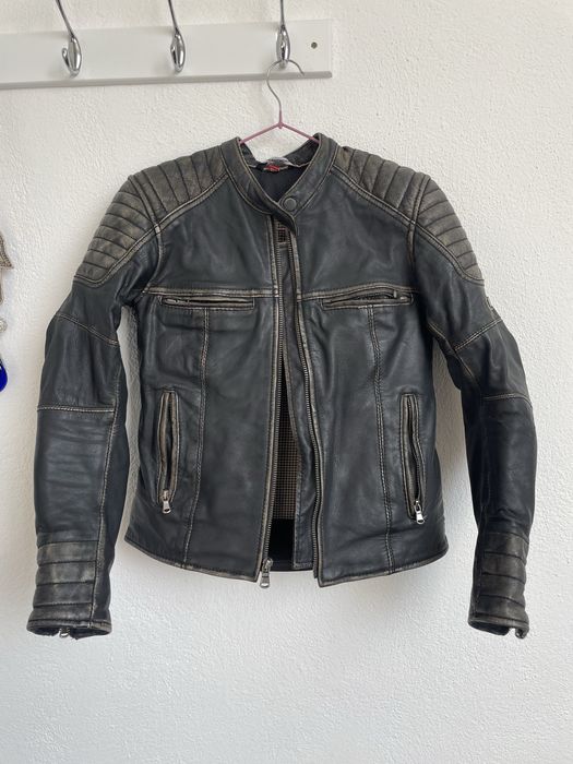 Geaca moto de piele Rebelhorn Hunter Pro Vintage Lady
